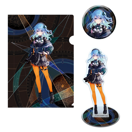 「現貨」Hololive 星街すいせい x ZOZOTOWN 周邊SET(File+立牌+襟章)