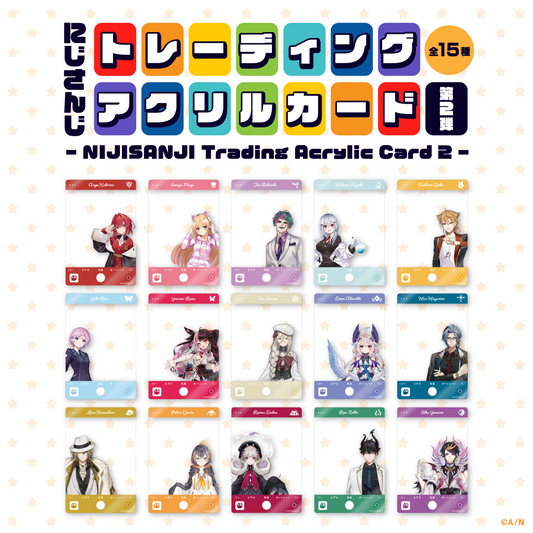 [In-stock] Nijisanji Trading Acrylic Cards vol.2-  Acrylic  clear card