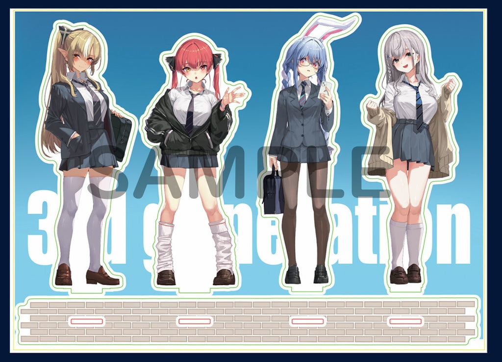  [pre-order] Hololive - 3rd generation acrylic stand - Uniform ver. [fanart]