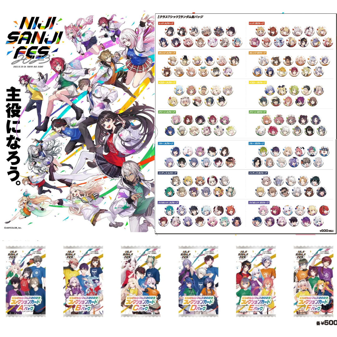  [In-stock] Nijisanji 「NIjisanji Fes 2023」- Random Badge