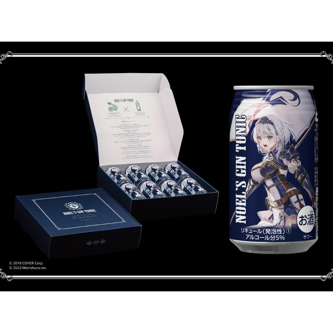 [In-stock]  Hololive Shirogane Noel x Meiri Shurui vol.2「NOEL′S GIN TONIC」canned wine (Only Ship To Hong Kong)