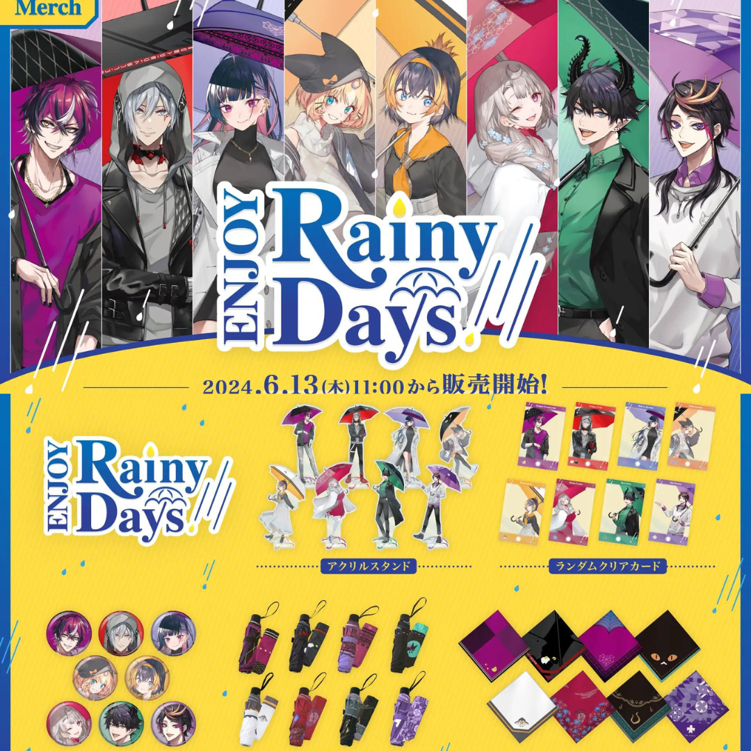  [In-stock] Nijisanji 【ENJOY Rainy Days】Random transparent card