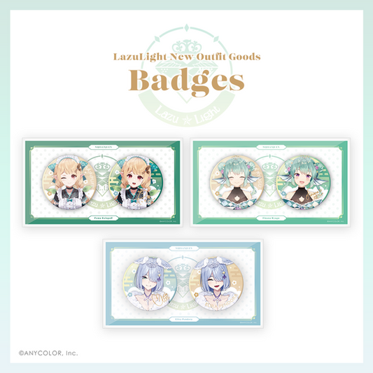 [In-stock]  Nijisanji 【LazuLight New Outfit Goods】Badge